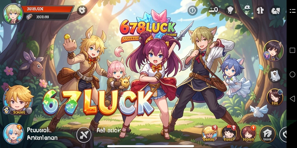 Tampilan menarik dari gameplay 678LUCK yang penuh warna.