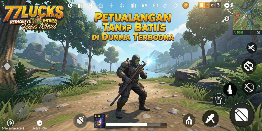 Gameplay <strong>77LUCKS</strong> yang menakjubkan di dunia terbuka.