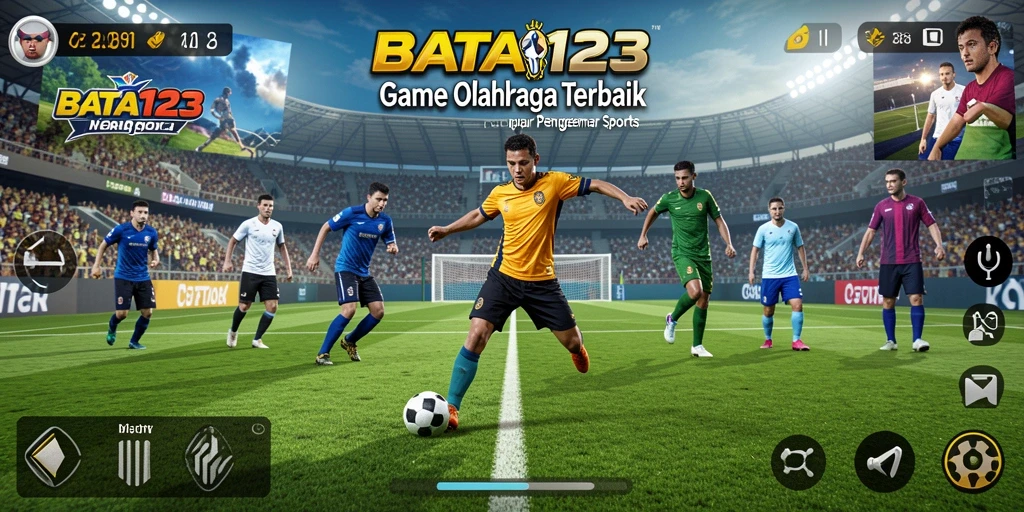 Screenshot gameplay BATA123 menunjukkan aksi mendebarkan di lapangan.
