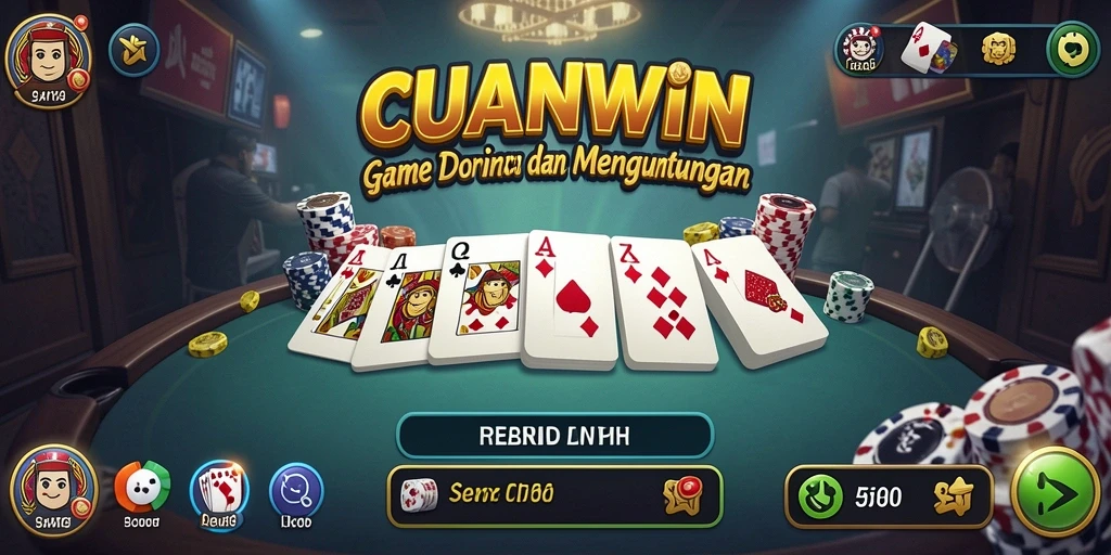 Screenshot gameplay seru dari CUANWIN, menunjukkan aksi domino yang mendebarkan.