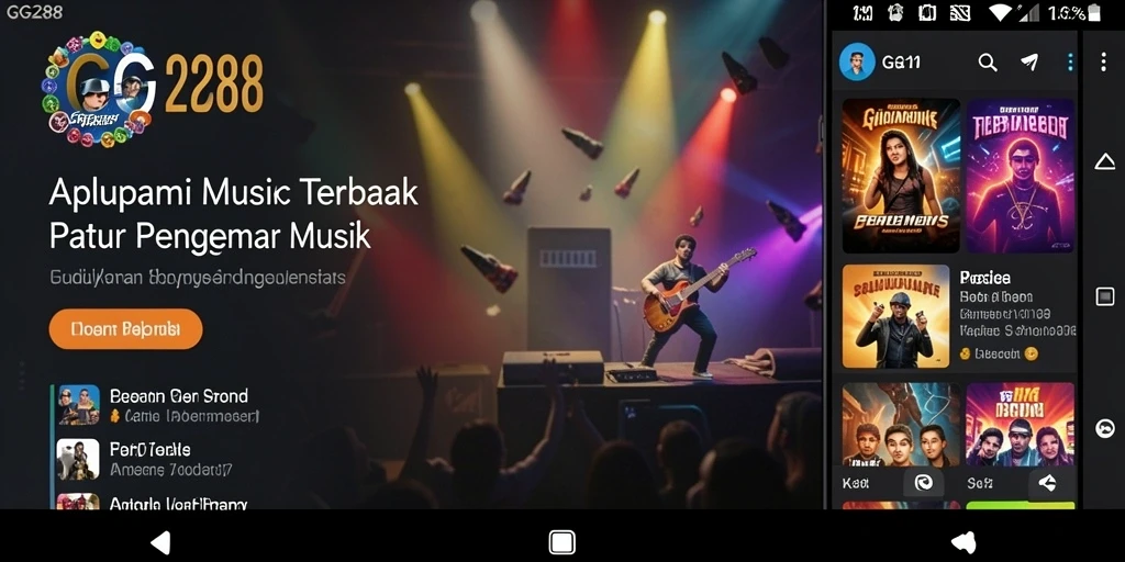 Tampilan gameplay GG288 yang menarik dengan berbagai genre musik.