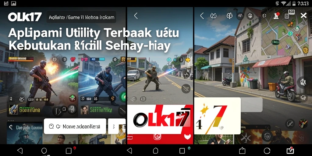 Tampilan antarmuka OLX17 yang sangat user-friendly untuk aplikasi Utility.