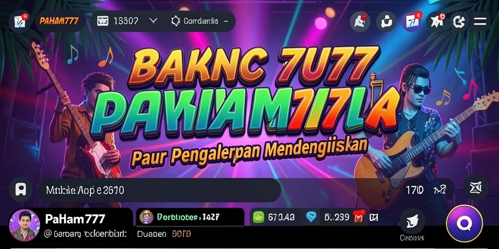 Tampilan permainan PAHAM777 dengan berbagai tantangan musik yang seru.