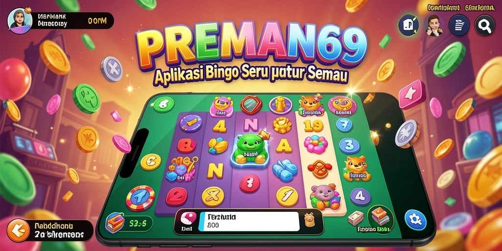Tampilan layar permainan Bingo yang menarik dan interaktif.