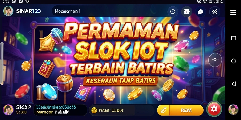 Tampilan gameplay yang menampilkan keseruan bermain Slot di SINAR123.