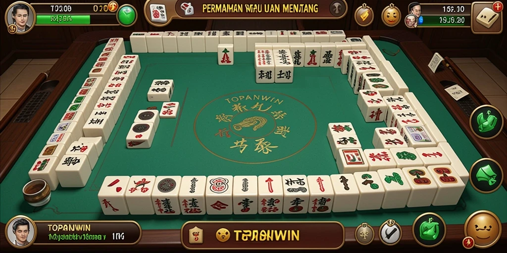 Screenshot gameplay TOPANWIN yang menampilkan keseruan bermain Mahjong.