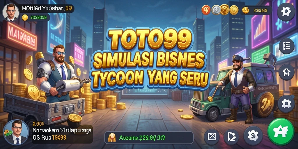 Screenshot gameplay TOTO99 menunjukkan proses membangun bisnis yang menyenangkan.
